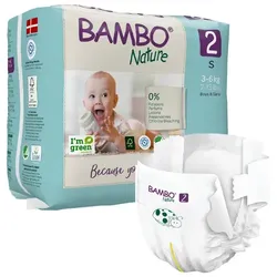 Babywindeln Abena Bambo Nature Windeln 3-6 kg Größe 2 30 Stück, die neue Windelgeneration