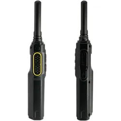 MAAS PT-375 3702 PMR-Handfunkgerät 1er Set (5 km), Walkie Talkie, Schwarz