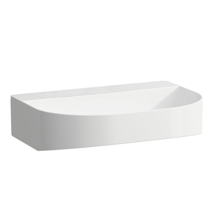 LAUFEN Sonar Aufsatzwaschtisch H8163420001421 60x42cm, Unterseite geschliffen, wandmontiert, ohne Überlauf, ohne Hahnloch, weiß