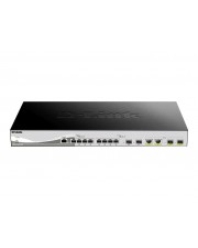 D-Link DXS 1210-12TC Switch Smart 8 x 10GBase-T + 2 x combo 10 Gigabit SFP+/RJ-45 + 2 x SFP+ Desktop an Rack montierbar (Kaltgerätestecker (UK) nicht vorhanden) (DXS-1210-12TC/E)