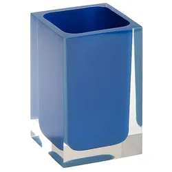 Brillantbad BISTA Glashalter Polyresin Blau 72x110x72 mm für Bad & Küche >> Freistehend anwendbar