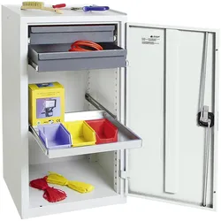 Stumpf & Kossendey, Werkstattschrank, Stumpf Werkzeugschrank 2 Schubladen 1 Fachboden 1000x500x500mm grau (100 cm, 50 cm)