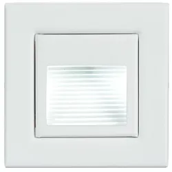 Brumberg LED Wandeinbauleuchte, IP20, mit Struktur-Reflektor, 230V, 1.2W 3000K 40lm, quadratisch BRUM-0R3929WW