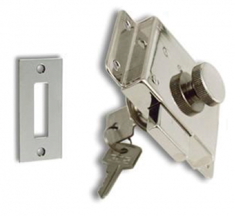 HiNelson Serratura da appoggio mm. 98x58 Serratura cilindro h30 mm.
