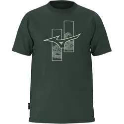 Mizuno Athleticwear RB T-Shirt Herren 32 - sycamore S