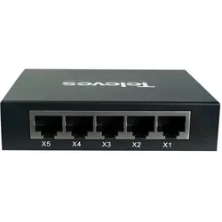 Televes SWUM10005 (5 Ports), Netzwerk Switch, Schwarz