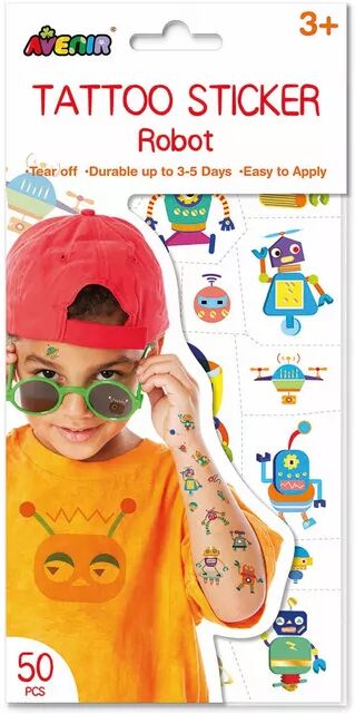 Avenir - Tattoos Sticker Roboter, Multicolor