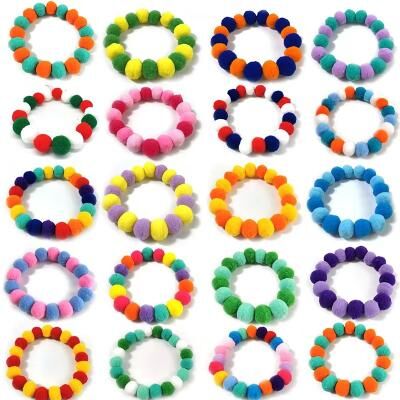 Inspired Finds 30 Piece Pet Bow Tie & Collar Set Rainbow Flower Dog Neckties And Cat Accessories For Grooming & Style mix Color neck Size (50 55cm)