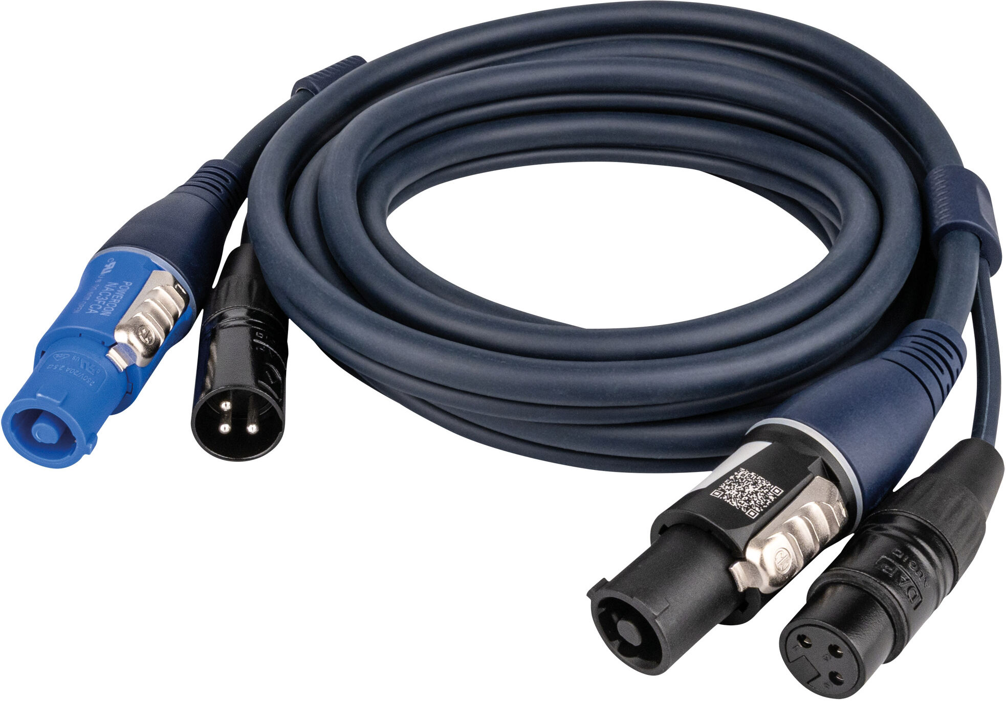 DAP Audio Fp17 Hybridkabel – Powercon & 3-Poliger Xlr – Audio/strom 3 M
