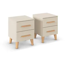 rauch Nachttisch-Paar »Skandi« - 40x42x53cm - beige -