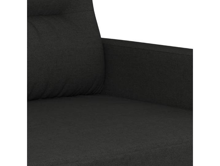 BURKE@ Sofa salon à deux places - Canapé DOUBLE - montage simplifié - Noir 120 cm Tissu SS888