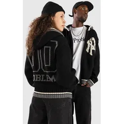 No Problemo Nyp Varsity Through Strickpullover black Gr. S
