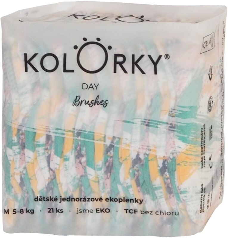 Kolorky Day Brushes couches jetables taille M 5-8 Kg 21 pcs