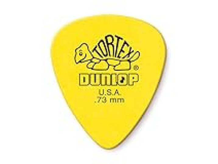 DUNLOP Tortex Standard 0.73 mm jaune, paquet de 72 médiators (418R073)