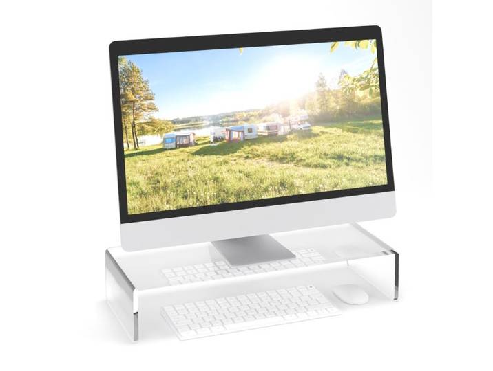 Relaxdays Monitorstandaard acryl
