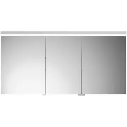 burgbad Lin20 Spiegelschrank LED-Beleuchtung, 3 Türen, mittlerer Tür Anschlag links, 1400x700x170mm, SPQK140RF5363, Farbe: Weiß Hochglanz