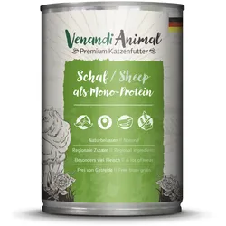 Venandi Animal Monoprotein 400g Katzennassfutter Sparpaket 12 x 400 Gramm Schaf
