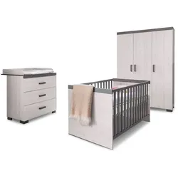 Portobello Babyzimmer-Set Lana 3tlg. Holzoptik