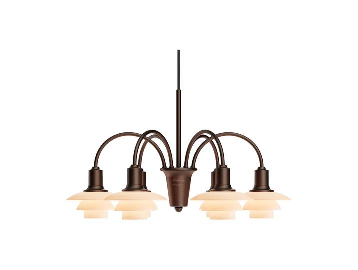 Louis Poulsen PH 1/1 Chandelier Centenary Edition Kronleuchter Brass-dusty terracotta, 6-armig