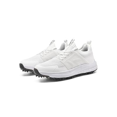 Graue Herren-Golfschuhe, atmungsaktives Mesh-Obermaterial, gepolsterte Sohle, leichter Performance-Schuh für Golfplätze und Outdoor-Aktivitäten