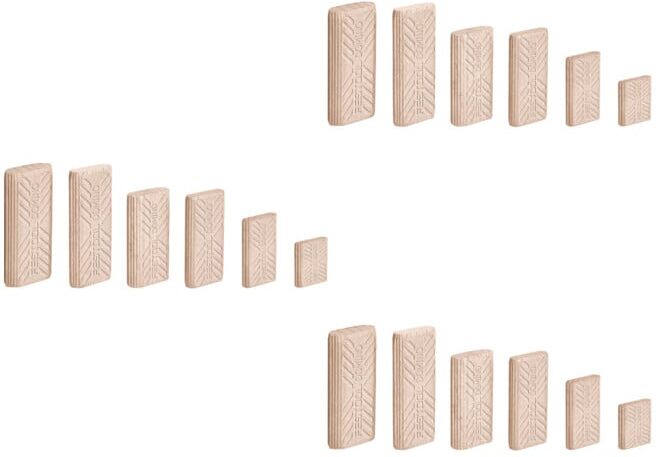 Set Festool Dübel Buche D 6x40 BU + D 8x40 BU+D 10x50 BU+D 8x50 BU+D 5x30 BU