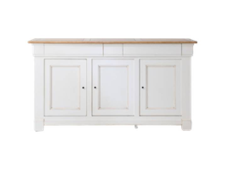 Buffet bois massif 3 portes 3 tiroirs 190 cm Embellie