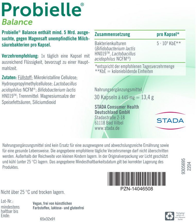 STADA Probielle Balance Kapseln 30 St
