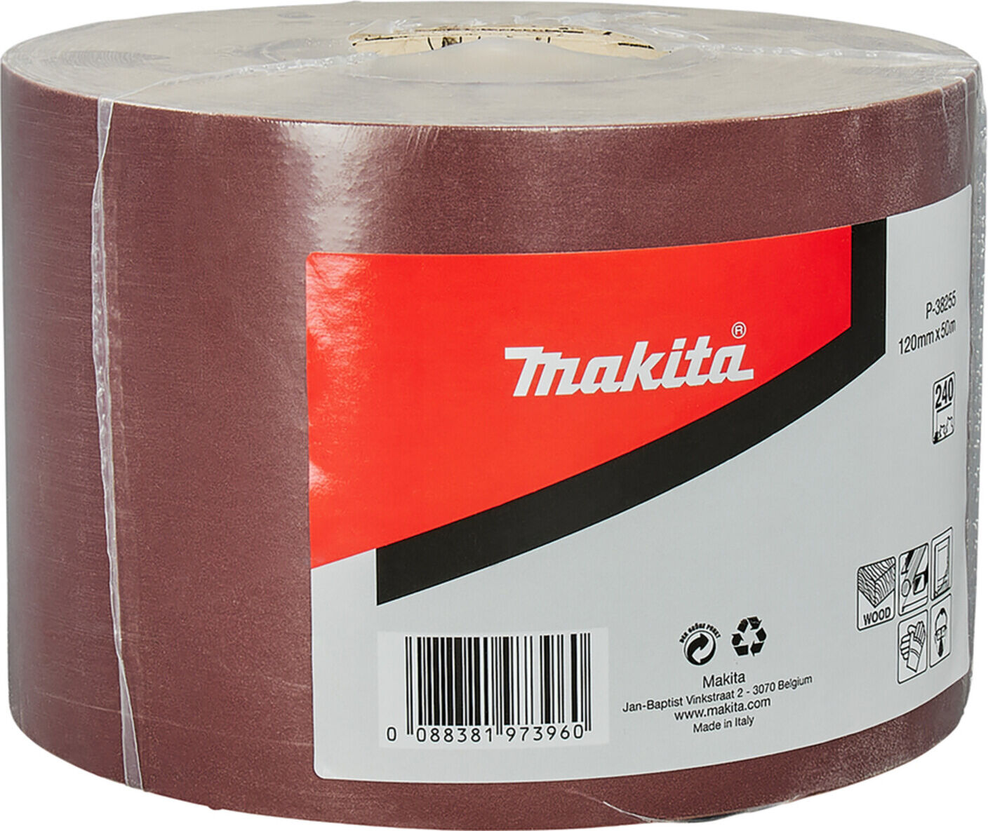 Makita Schleifpapier Rolle 120 mmx50 m K240 P-38255)