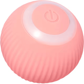 Inspire Curations Smart Automatic Rolling Cat Ball Toy Rechargeable Interactive Toy For Indoor Cats smart Pink Ball 01