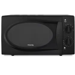H.Koenig VIO6B Kompakte Mikrowelle 20 l Schwarz