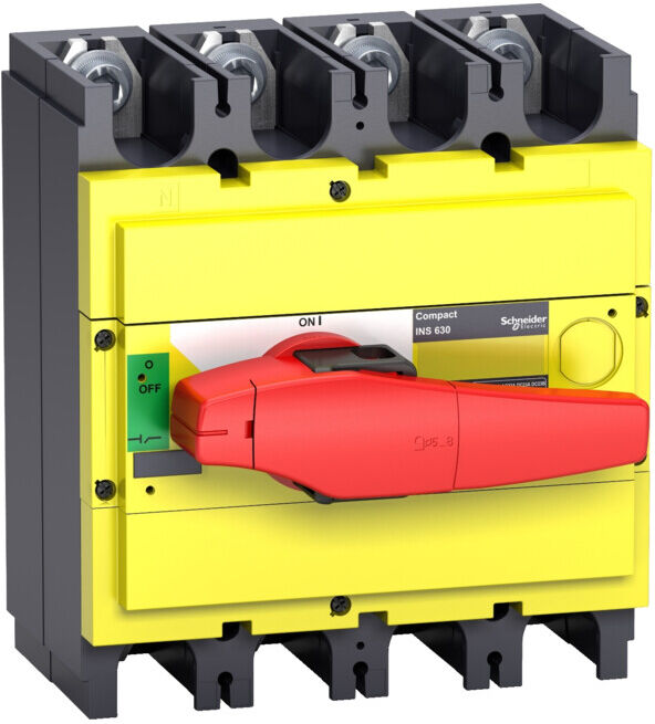 Schneider Electric Interrupteur-sectionneur INS630 4 pôles 630A rouge-jaune (31135)