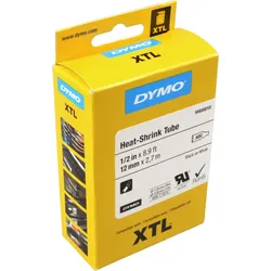Dymo Schrumpfschlauch XTL 1868810  schwarz auf weiß  12mm x 2,9m
