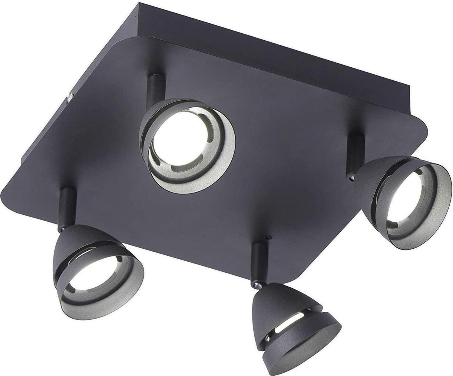 Strahler Trio Gemini LED Smart Home met WIZ lamp, zwart mat