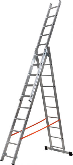 Gierre Modula AL420, 3x10 gradini, 5.97 m - Scala in alluminio - Altezza stimata operativa 6.97 m