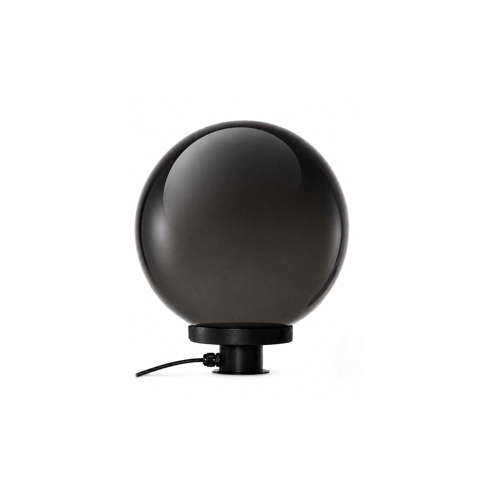 Star Trading Outdoor Leuchte Orby – Gartenleuchte Kugel 30 cm, Rauchglas-Optik, E27 Fassung, IP44, Außenleuchte für Garten, Terrasse & Balkon