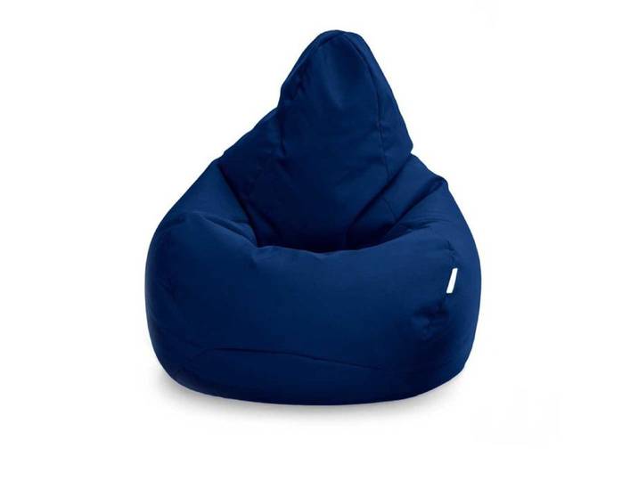 Fauteuil pouf de jeu pour le adultes - Pouf poire à dossier haut résistant à l'eau - Pouf chaise pour salon - Marin