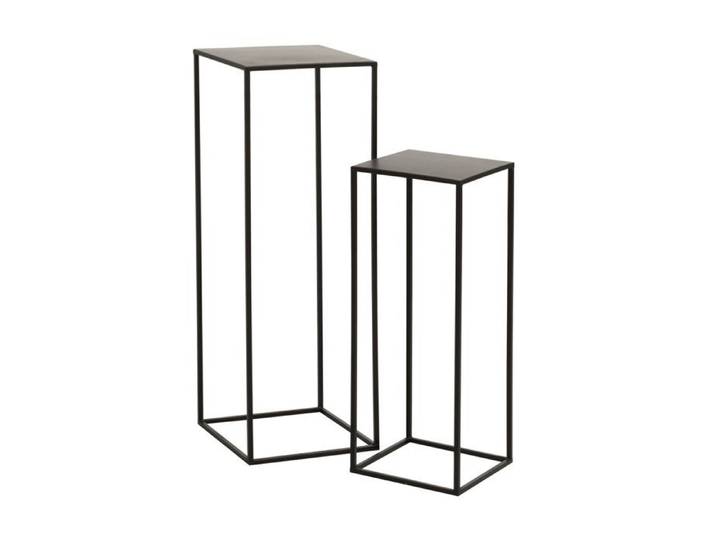Lot de 2 sellettes 30 et 25 cm en métal - KOLSEN