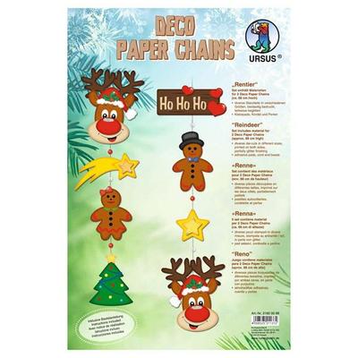 URSUS Kinder-Bastelsets Deco Paper Chains, Rentier