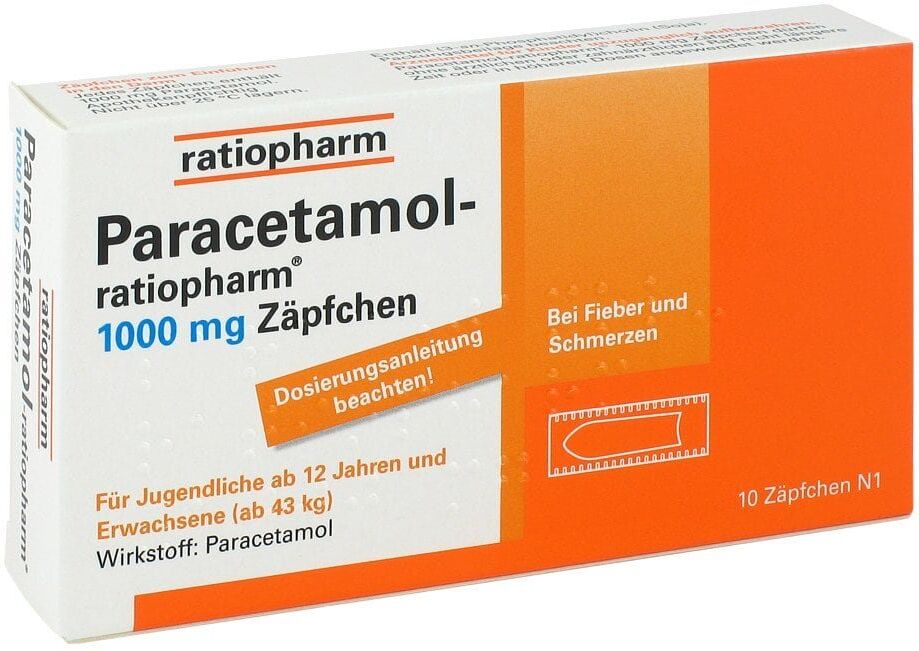 Paracetamol-ratiopharm Paracetamol ratiopharm 1000mg Zäpfchen