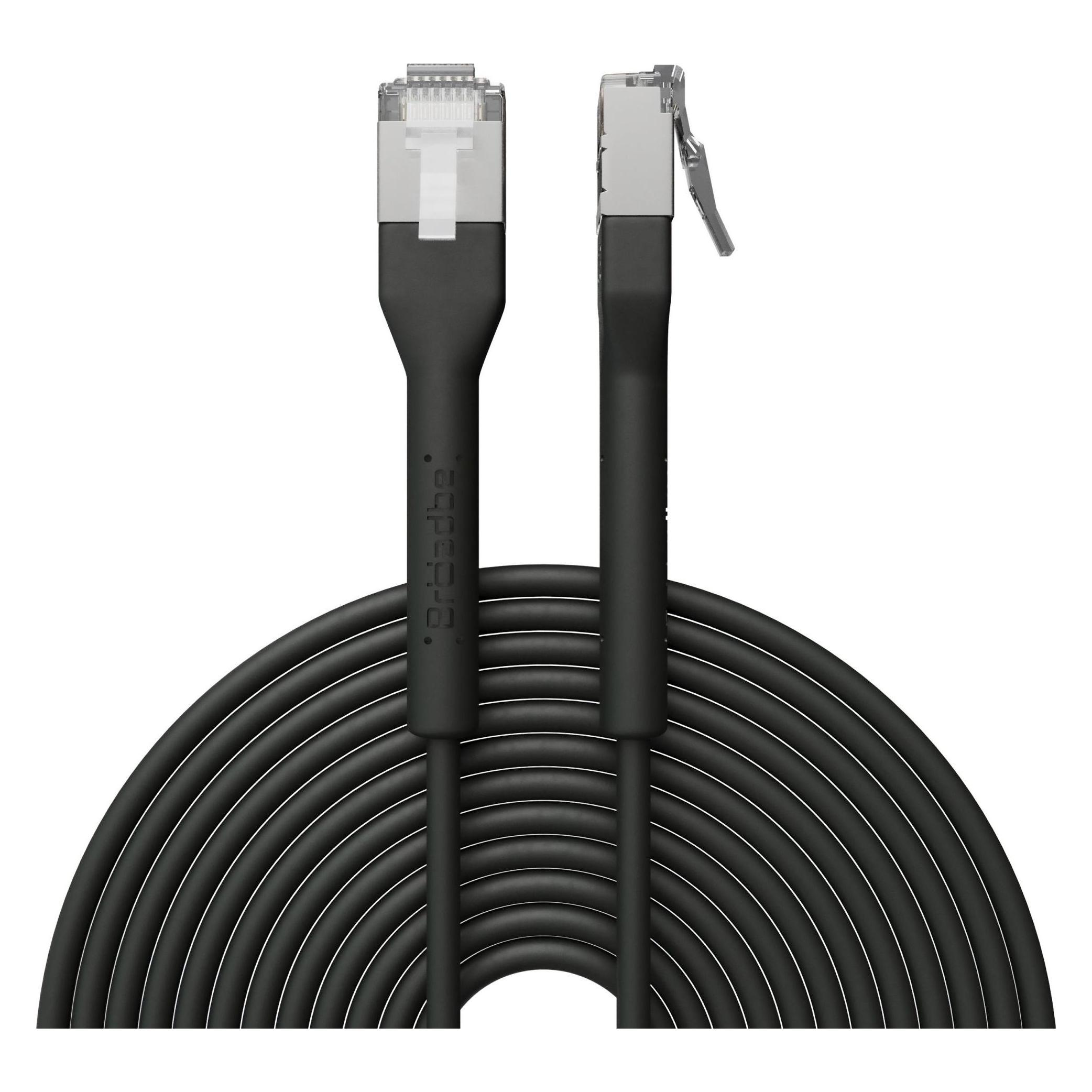 Broadbe Slim Patch Cable 10G Black 5m Cable-Patch-Cat6A-BK-5M-Slim (CAT6a, 5 m) (Cable-Patch-Cat6A-BK-5M-Slim)