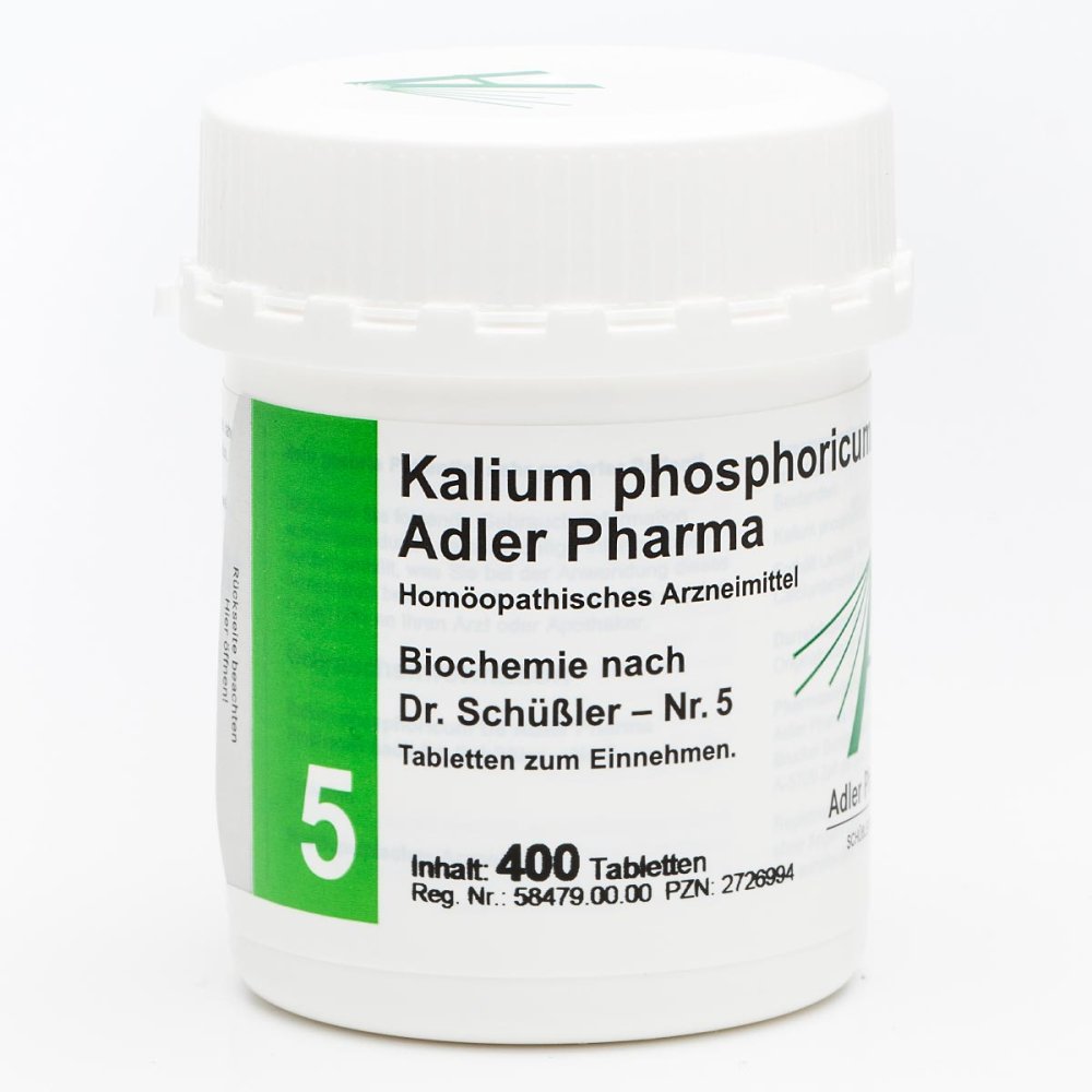 Adler Pharma Produktion und Vertrieb GmbH Biochemie Adler 5 Kalium phosphoricum D6 Adl.ph. Tabletten 02726994