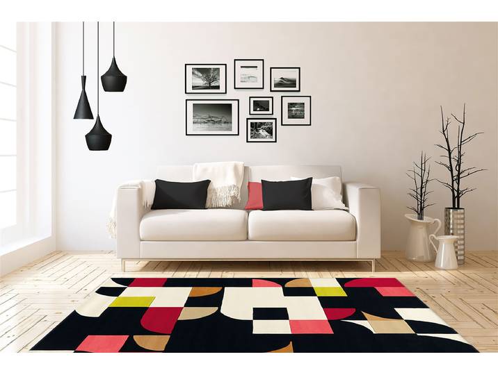 Tapis à poils courts Spirit 3105 Multicolore 140 x 200cm Autres