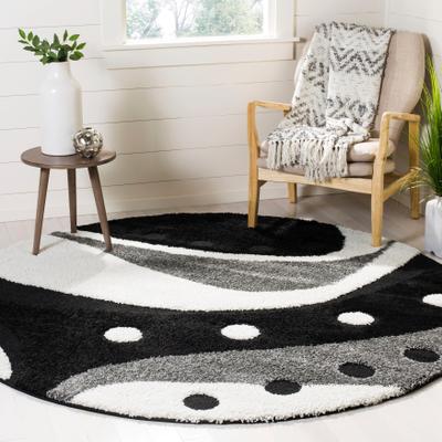 SAFAVIEH Florida Shag Riet Abstract 1.2-inch Thick Rug