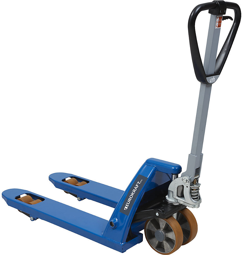 Paletthubwagen mit QuickLift, Polyurethan Rollenausstattung, Gabellänge 810 mm eurokraft pro