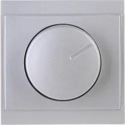 Kopp 843020085 MALTA - Kombigerät - Druck-Wechselschalter, Dimmer, für LED, Glühlampen, Halogenlampen, Farbe: silber