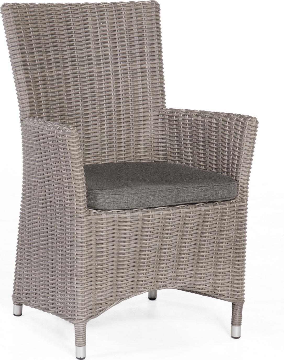 Sonnenpartner Ikarus Gartensessel Gartenstuhl Aluminium mit Polyrattan stone-grey