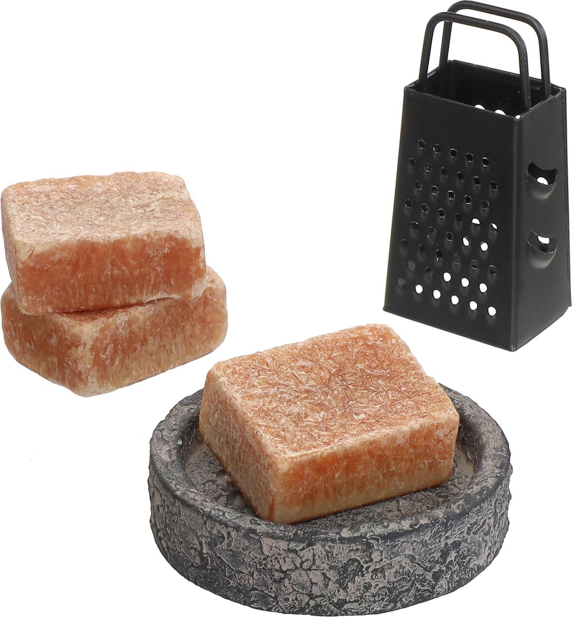 Comforder Amberblokjes Amber - Geurblokjes Set met Schaaltje, Rasp en Geurzakje Giftset