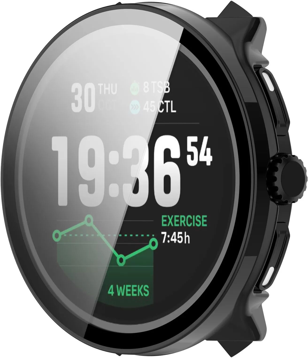 INF Coque de protection compatible avec Suunto RACE2 - Coque intégrée en verre trempé PC