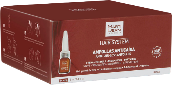 Martiderm Hair System Anti-Hair Loss Ampoules 14 Units 14
