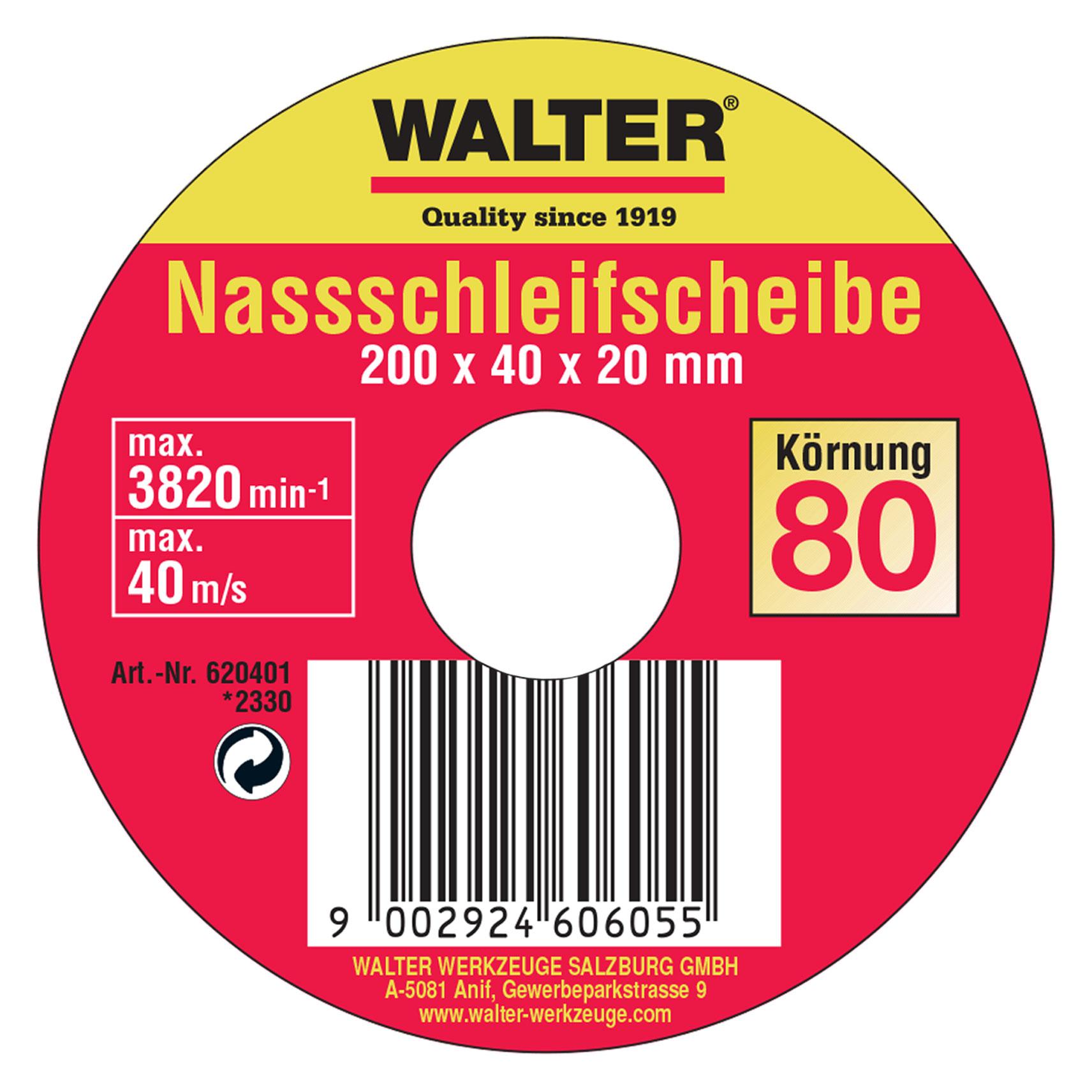Walter Nassschleifscheibe (620401)